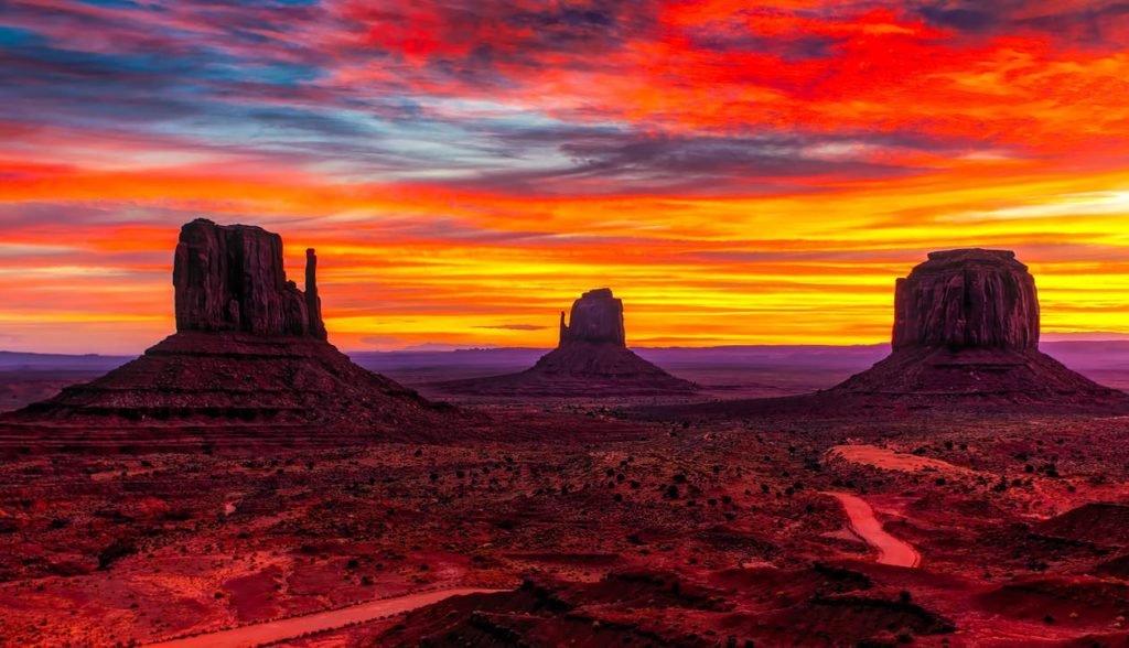 Sedona, Arizona at sunset...