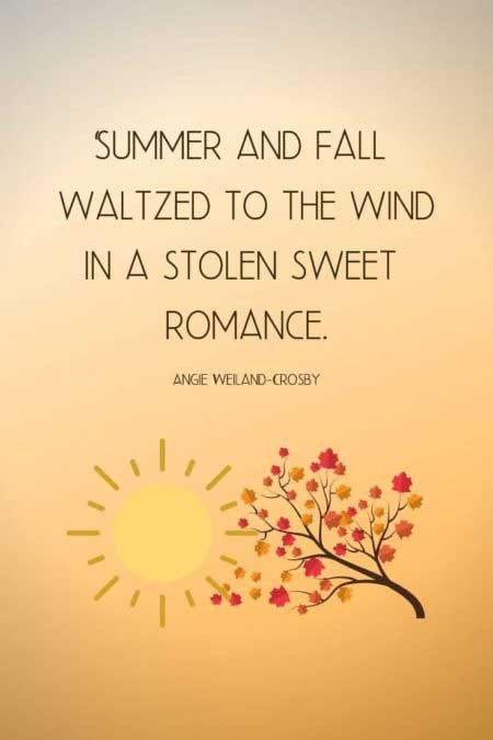 Summer and Fall Quote