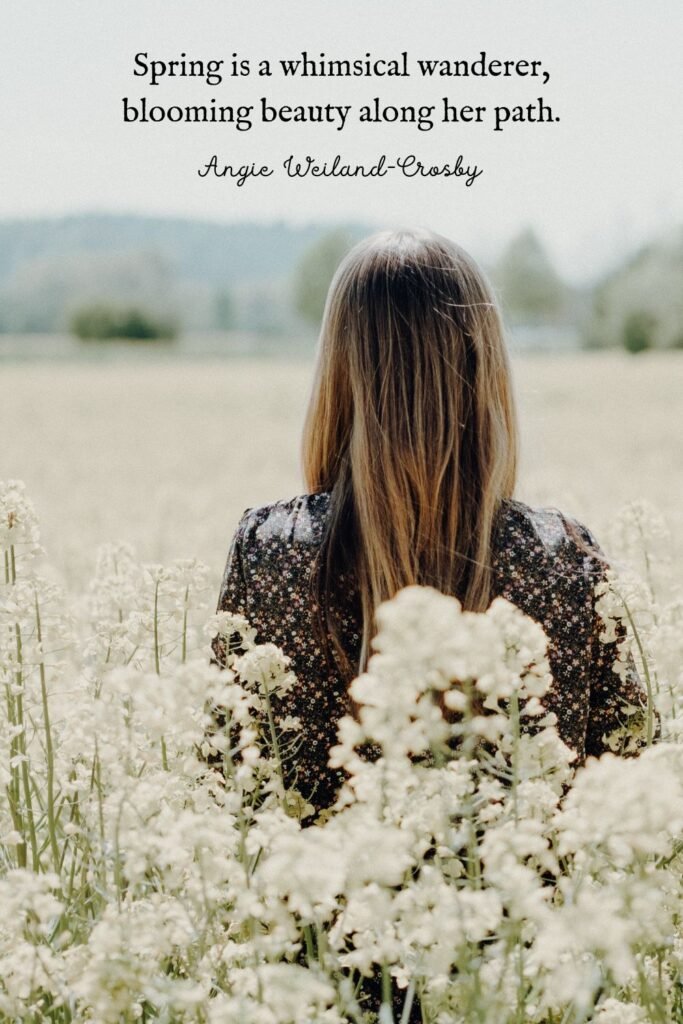 Spring Girl in Wildflowers by Nadine Rupprech