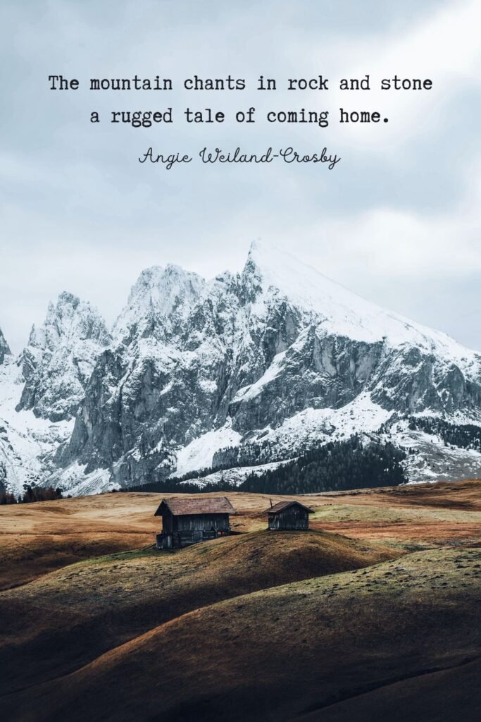 Wintry Mountain and Cabin by Eberhard Grossgasteiger 